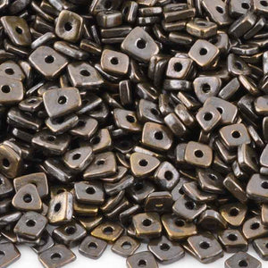 Ceramic Beads-5mm Abstract-Antique Bronze