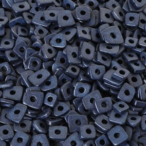 Ceramic Beads-5mm Abstract-Indigo-Quantity 5 Grams