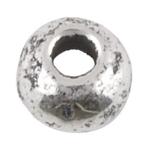 Ceramic Beads-5mm Round-Antique Silver