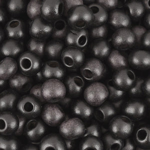 Ceramic Beads-5mm Round-Black