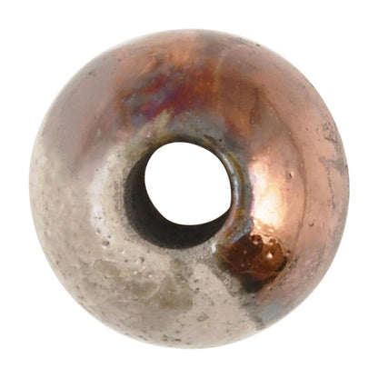 Ceramic Beads-6mm Round-Raku Copper
