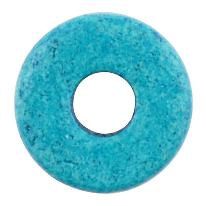 Ceramic Beads-8mm Round Disc-Azure-Quantity 50