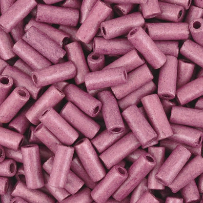 Ceramic Beads-8x4mm Tube-Mauve Taupe