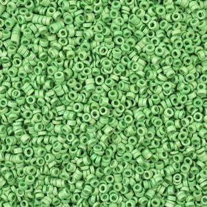 Ceramic Beads Wholesale-3mm Tube-Lime Green-50 Grams
