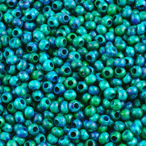 Ceramic Beads-5mm Round-Teal Blue