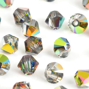 Crystal Beads-4mm Prestige Bicone-Crystal Vitrail Medium-Quantity 12