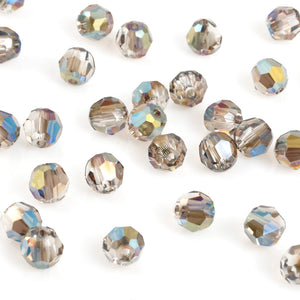 Crystal Beads-4mm Crystal Round-5000-Crystal Iridescent Green-Quantity 12