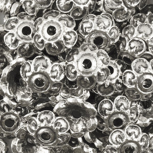 Findings-15mm Scalloped Bead Cap-Antique Silver-Quantity 1
