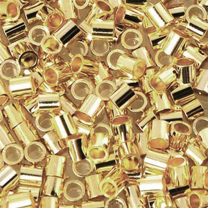 Beadsmith-Findings-2mm Crimp-Tube-Gold
