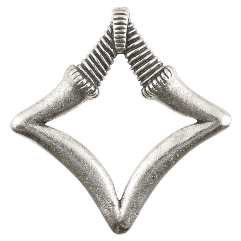 Findings-38mm Square Ring-Casting-Antique Silver