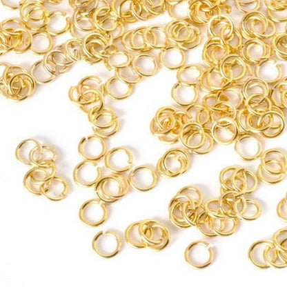 Findings-4mm Jump Ring-21 Gauge-Gold-Quantity 50
