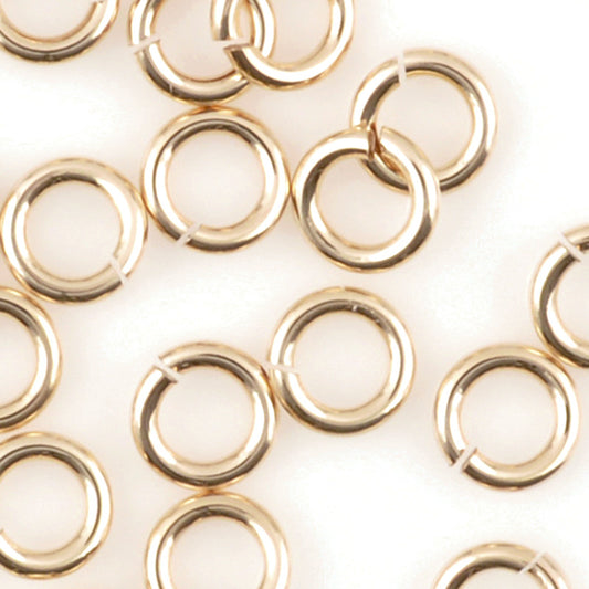 Findings-4mm Round Jump Ring-20 Gauge-Jumplocks-14Kt Gold Filled-Quantity 12