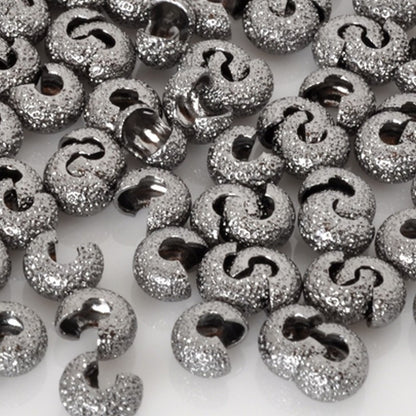 Findings-4mm Stardust Crimp Cover-Black Oxide-Quantity 144