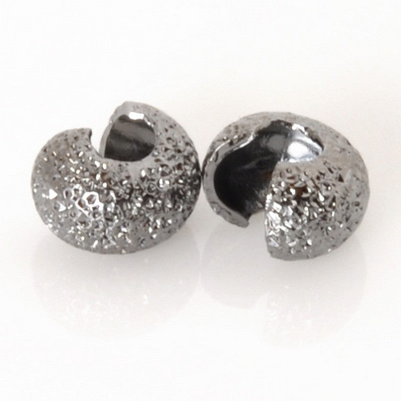 Findings-4mm Stardust Crimp Cover-Black Oxide-Quantity 144