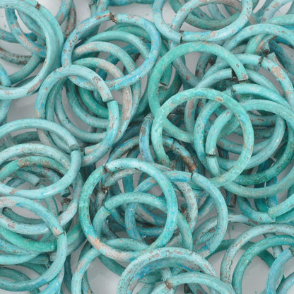 Findings-Round Jump Ring-16 Gauge-Green Patina