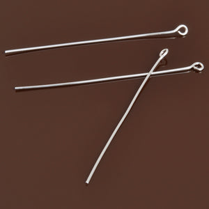 Findings-Two Inch Eye Pin-Silver-Quantity 25