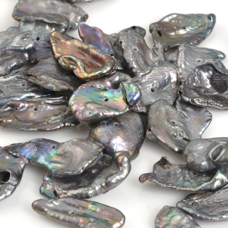 Freshwater Pearl-8-20mm Stick-Peacock-Loose-Quantity 10