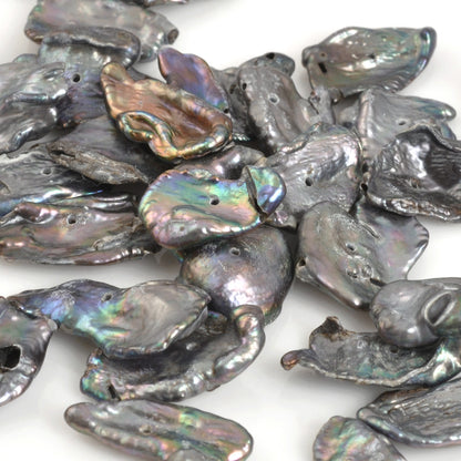 Freshwater Pearl-8-20mm Stick-Peacock-Loose-Quantity 10