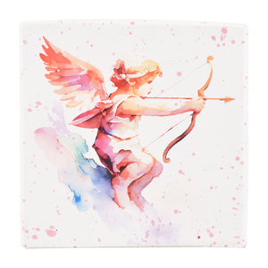 Gift Boxes-Cupid Arrow Watercolor-Paper Mache-Square-X-Small-Quantity 1 Tamara Scott Designs
