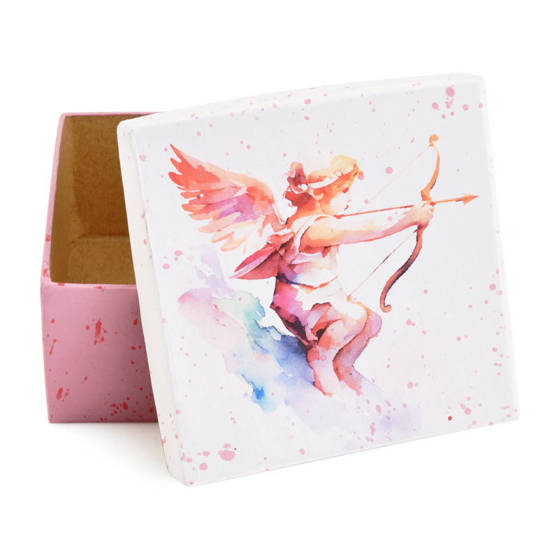 Gift Boxes-Cupid Arrow Watercolor-Paper Mache-Square-X-Small - Tamara ...