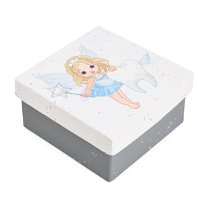 Gift Boxes-Cute Flying Tooth Fairy-Paper Mache-Square-X-Small-Quantity 1