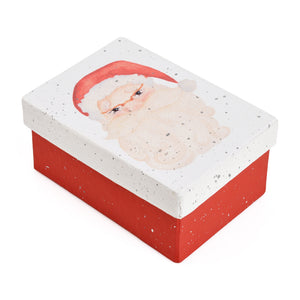 Gift Boxes-Santa Portrait-Paper Mache-Rectangle-X-Small-Quantity 1