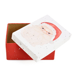 Gift Boxes-Santa Portrait-Paper Mache-Rectangle-X-Small-Quantity 1