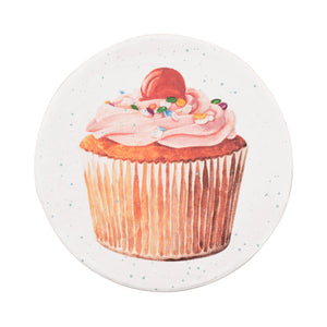 Gift Boxes-Vanilla Cupcake with Sprinkles-Paper Mache-Round-X-Small-Quantity 1