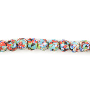 Glass Beads-14mm Fused Recycled-Ghana-Bolgatanga Mix-Quantity 1