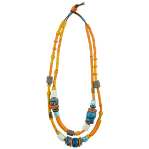 Finished Jewelry-Indian Paintbrush Necklace Tamara Scott Designs