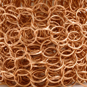 Jewelry Chain-10mm Rope Texture Cable-Bronze-Sold by the Foot