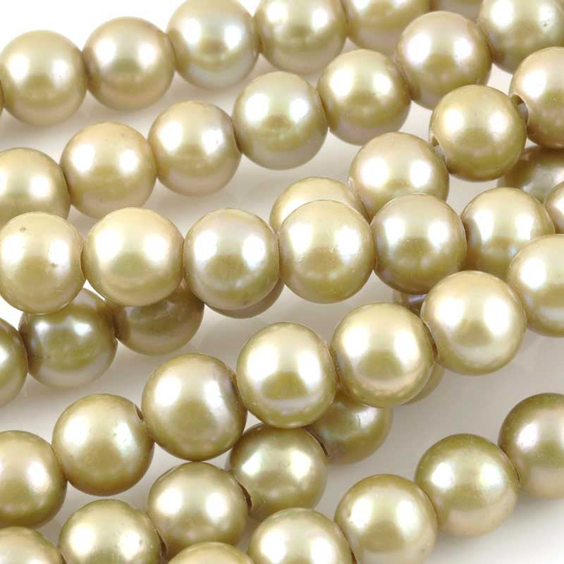Large Hole Pearls-8mm Freshwater-Sage