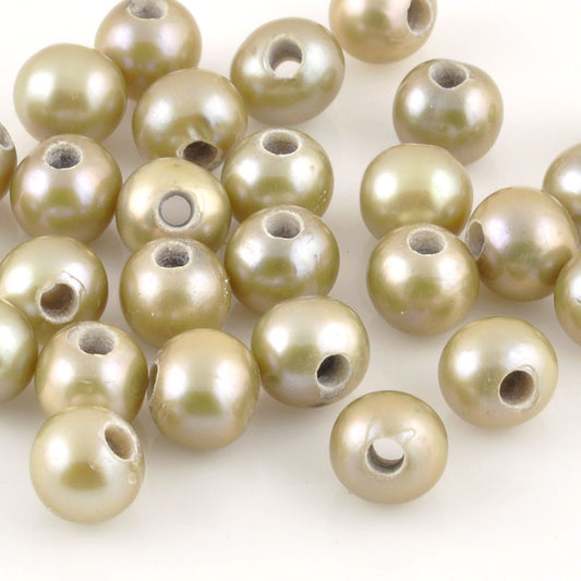 Large Hole Pearls-8mm Freshwater-Sage