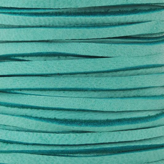 Leather-3mm Deerskin Lace-Turquoise