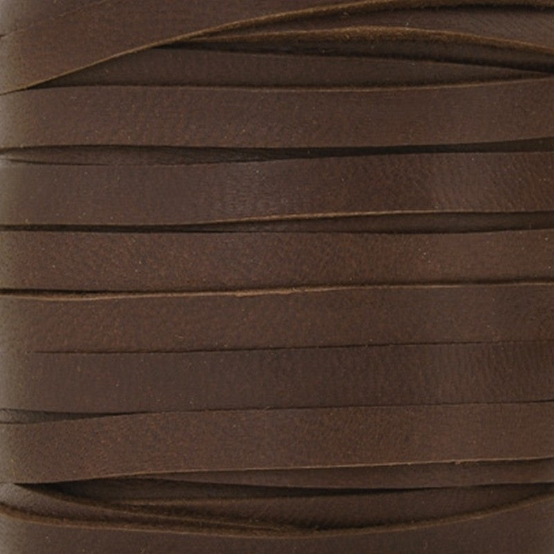 Leather-5mm Deerskin Lace-Chocolate