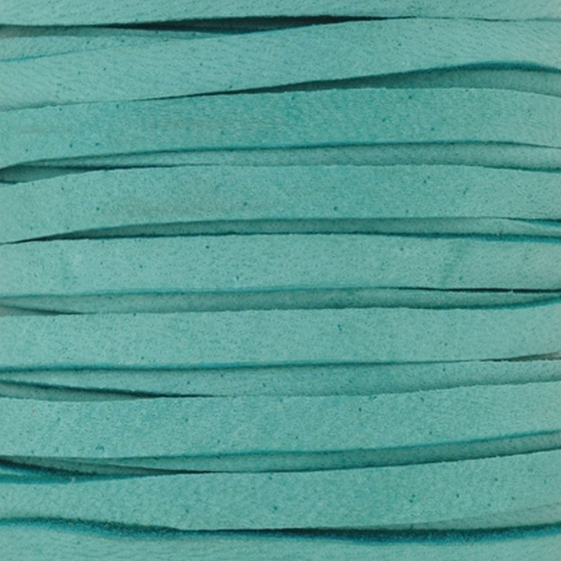 Leather-5mm Deerskin Lace-Turquoise
