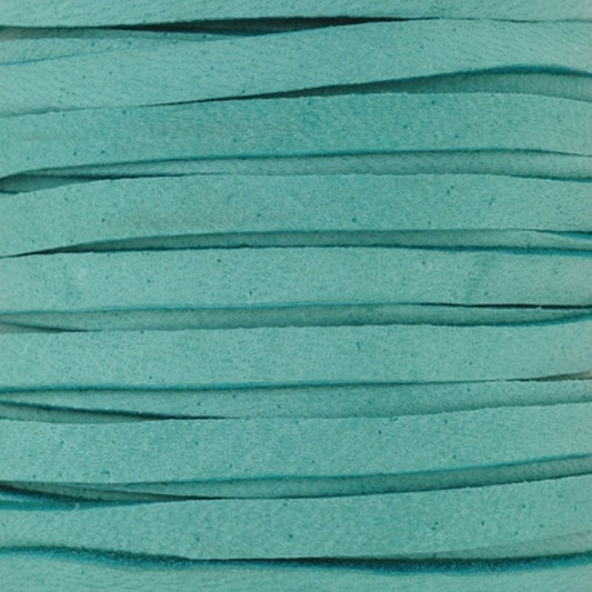 Leather-5mm Deerskin Lace-Turquoise