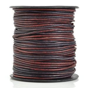 Leather Cord-1mm Round-Soft-Natural Gypsy Sippa-50 Meters