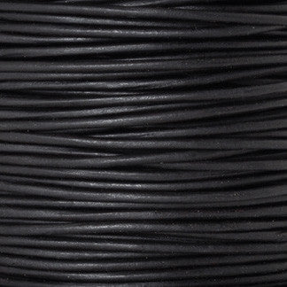 Leather Cord-Round-Lot 1S-Natural Black