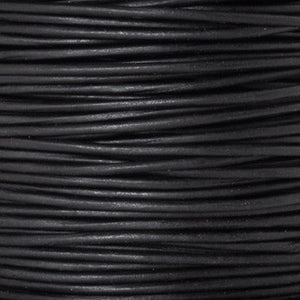 Leather Cord-Round-Lot 1S-Natural Black
