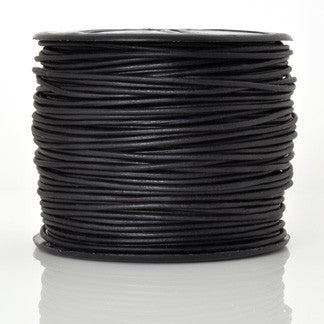 Leather Cord-Round-Lot 1S-Natural Black