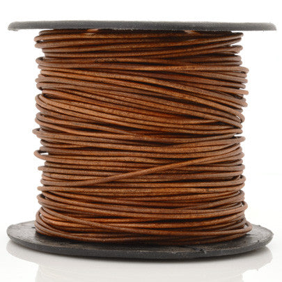 Leather Cord-Round-Lot 3S-Natural Light Brown