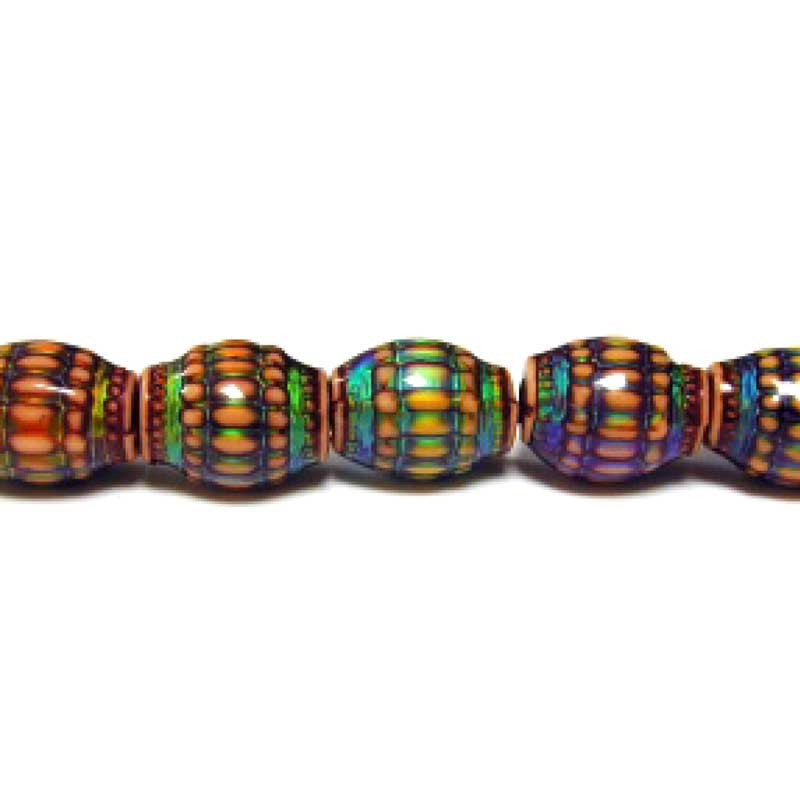 Mirage-15x17mm Moon Basket Bead-Color Changing