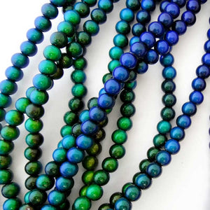 Mirage-6mm Round Bead Necklace-Color Changin