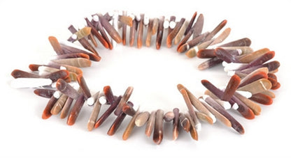 Natural-5x35mm Sea Urchin Stick Bead-Quantity 24