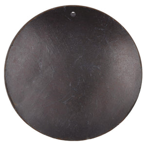 Natural Beads-60mm Domed Disc Pendant-Black