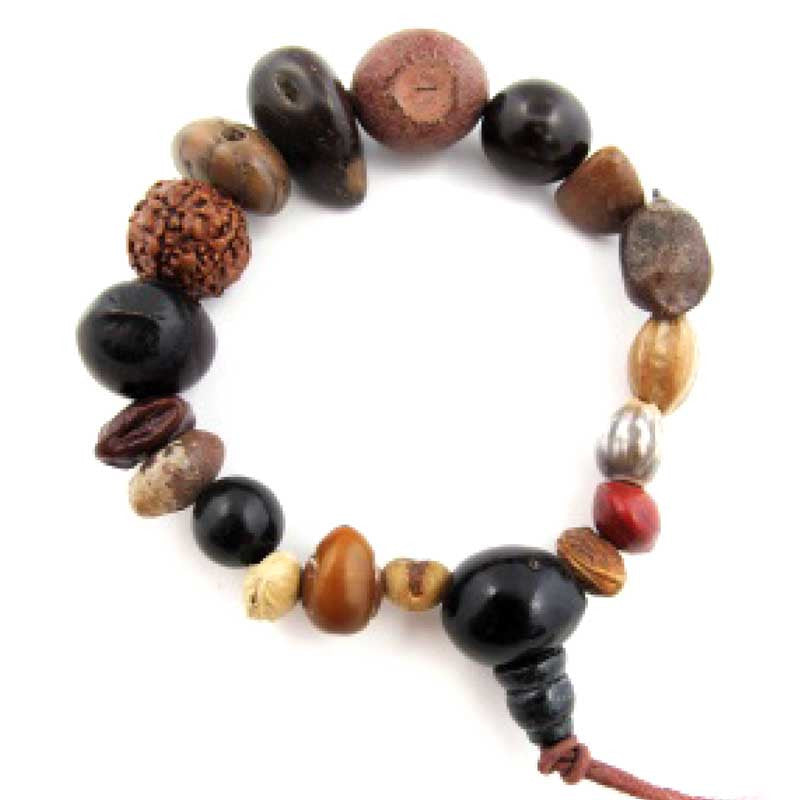 Natural Bodisu Seed Bracelet-Mala
