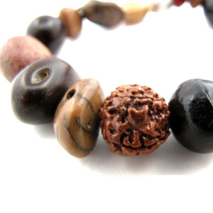 Natural Bodisu Seed Bracelet-Mala