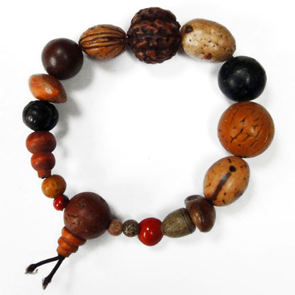 Natural Bodisu Seed Bracelet-Mala
