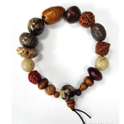 Natural Bodisu Seed Bracelet-Mala